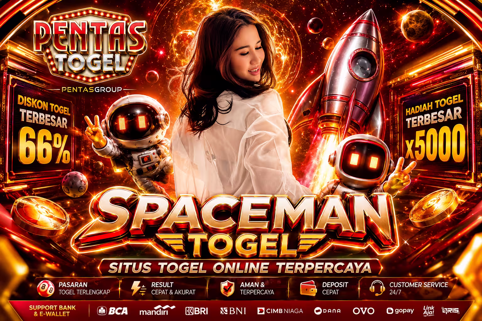 Spaceman Pentastogel bandar togel online dan slot terpercaya